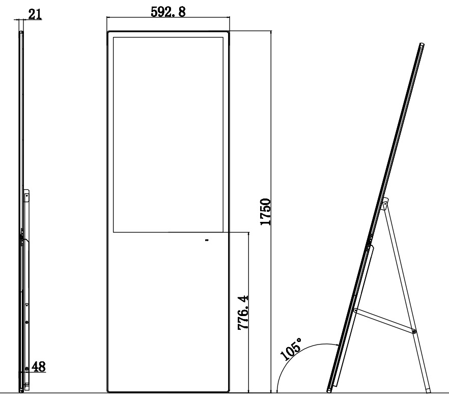 Ultrathin Portable Digital Poster LCD Display Ads Media (9)