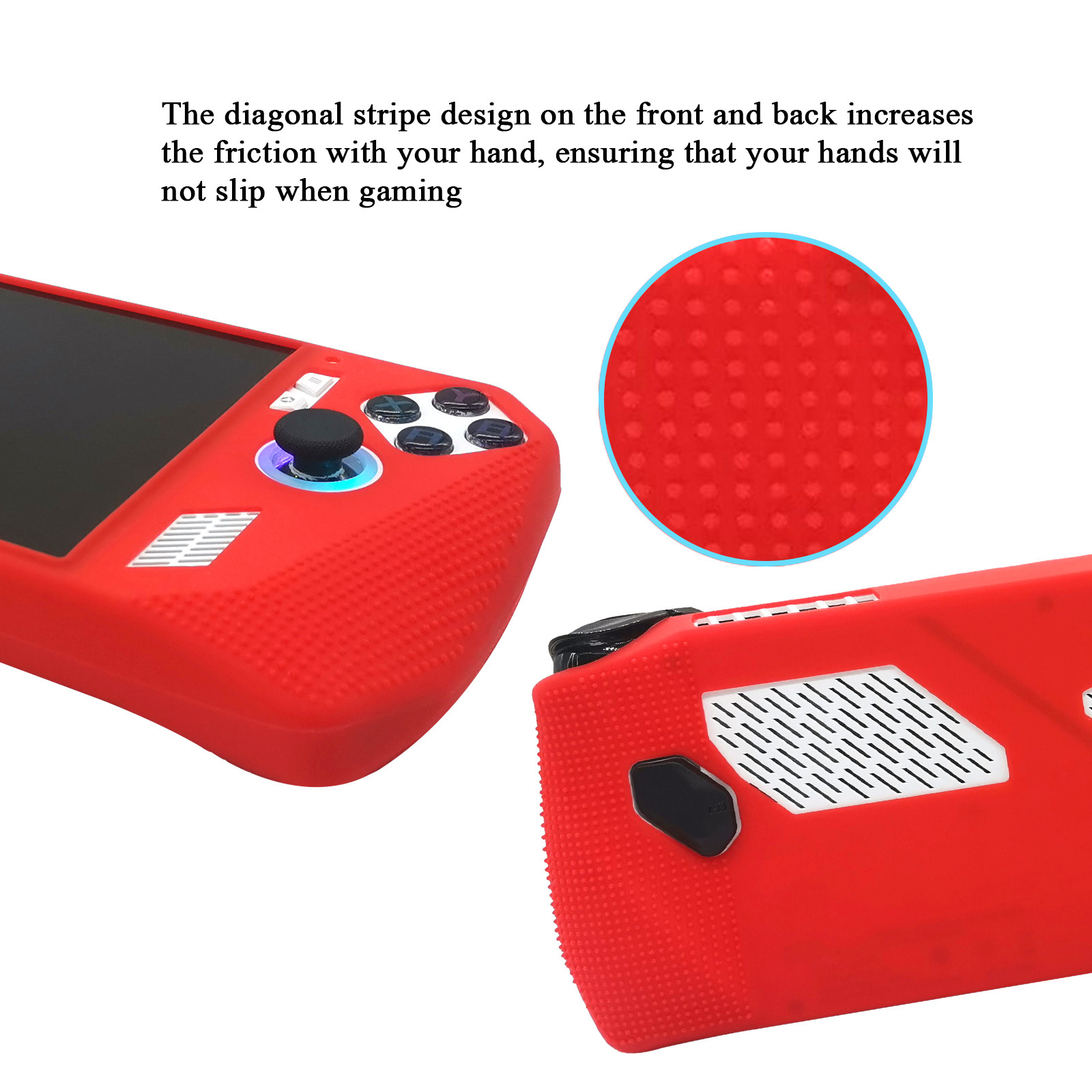 Silicone Protective Case For ROG Ally Anti Slip Texture Design Game Accessories