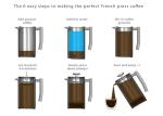 1000ml Metal French Press And Tea Press U-Bond SS304 34oz French Press