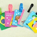 Wholesale promotional custom waterproof bulk silicon rubber luggage tag