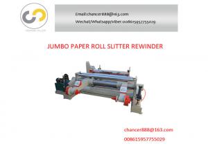 Wholesale Jumbo paper roll cutting machine, paper roll slitter rewinder for paper core, straw roll from china suppliers