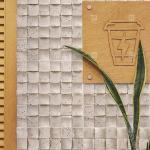 Natural Marble Beige Travertine Mosaic Floor Wall Tile Concave Background Wall