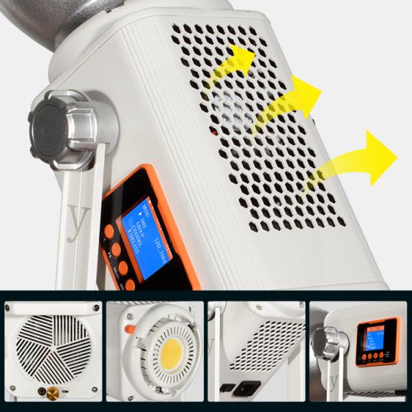 Yidoblo 300W 2700K-6500K Full-color RGBW LED Professional Photography Light for Video Studio Live Streaming Fill Light