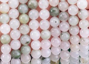 Wholesale Tian Shan Green Jade Round Bead Natural Crystal Gemstone Different Bead Size Loose Bead Strands for DIY Jewelry Making from china suppliers