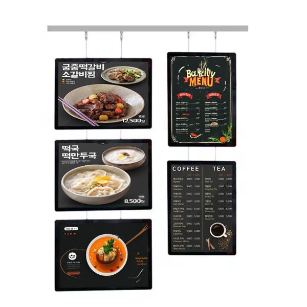 Quality Magnetic A4 Real Estate Agent Hanging Acrylic Led Advertising Light Boxes for sale