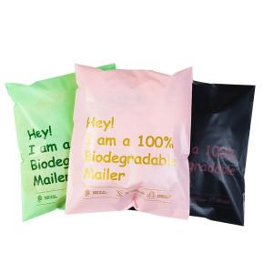 Wholesale 100% Biodegradable Cornstarch PLA Compostable Mailers Custom from china suppliers