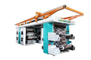 Wholesale 6color high speed Central drum type plastic film flexographic printing machine from china suppliers