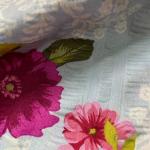 Printed Seersucker Polyester Microfiber Fabrics 75DX150D Anti Bacteria