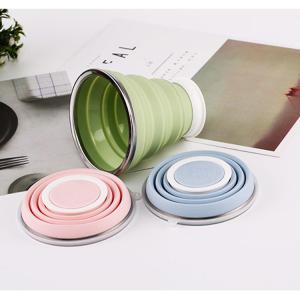 Wholesale Shatterproof 320ML Silicone Collapsible Travel Coffee Mug from china suppliers