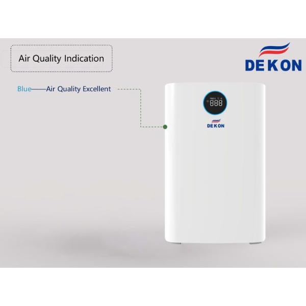 600CMH HEPA H14 PM2.5 Filtration air purifier with UVC air sterilizer and dininfection digital display touch control