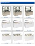Gelato Ice Cream Showcase Industrial Refrigeration Equipment N.W 255KG 220-240V
