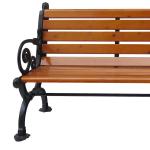 Patio Furniture Metal Outdoor Steel Wood Park Bench Seat Cast Iron Bench with