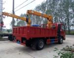4x2 2 Ton Boom Truck Crane / Light Lorry Mounted Crane With WLY6T46 Gear Box