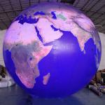 Advertising Inflatable Earth Decoration Earth Ball Lighting Planet Balloon With