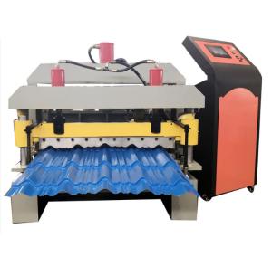 Wholesale Iron 0.8mm Corrugated Roofing Sheet Roll Forming Machine Hydraulic Cut from china suppliers
