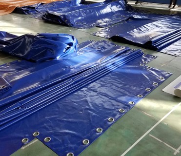 20ft 40ft Open Top Container Parts Tarpaulin Container Cover with Yarn Count 1000D*1000D and PVC Coating