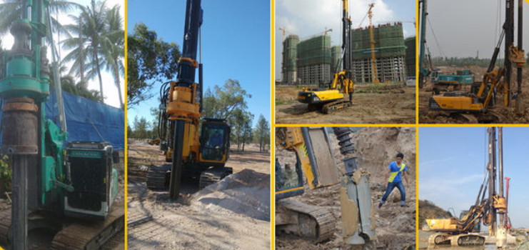TYSIM KR80M Multi functional Piling Rig Machine Construction 12 m CFA Depth Max. drilling depth 28 m Max. torque 80 kN.m