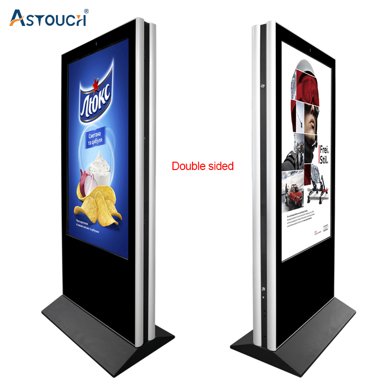 50HZ / 60HZ Display Digital Signage Wifi Floor Stand Lcd Advertising 65 Inch