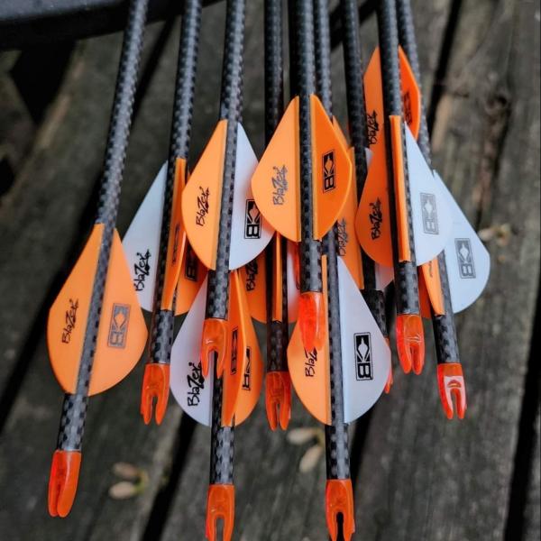 6.2mm Spine 250/300/400/500/600 Budget Hunting Arrows .003" Straightness Carbon