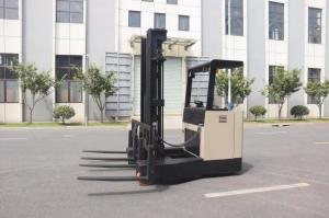 Wholesale 2000kg 4 Way Pallet Truck Walking Seat Style LED Lamp Double Fork from china suppliers