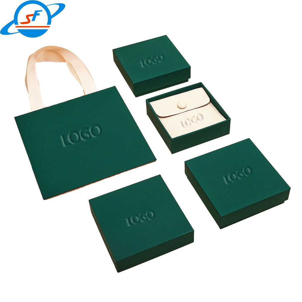 High end custom logo pu leather Microfiber Button Jewelry Pouch white pink velvet drawer jewelry gift bag pouch with log