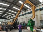 Long Boom Excavator Vibratory Pile Hammer For 6-15 Meter Steel Plate Concrete