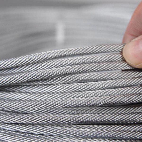 Flexible and Good 1/8" diameter Aircraft Cables 1x19 Wire Rope for Stainless Cable Rails Hardware Type 316 Stainless Steel