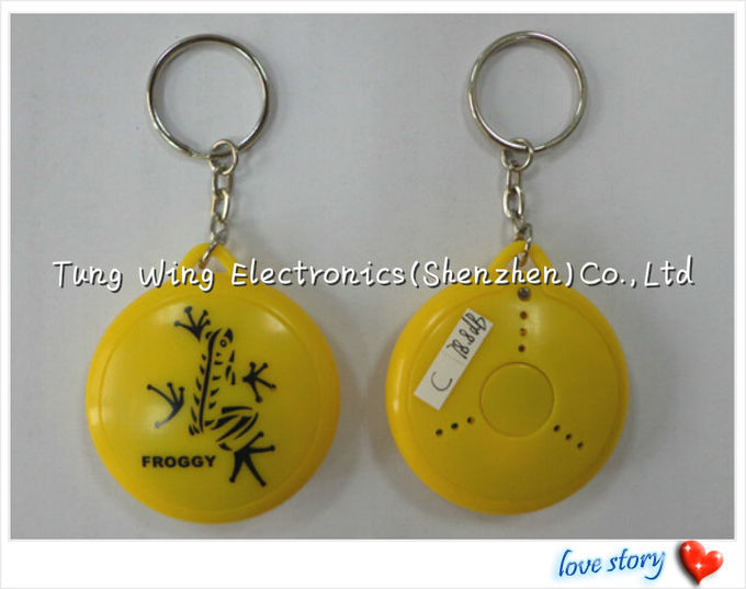 ABS Metal 4.0mm Thickness 85dB Round Music Keychain EMC
