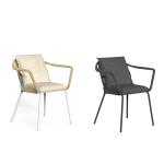 Modern Outdoor Patio Furniture Bistro Rattan Chairs Set for Garden Dining on