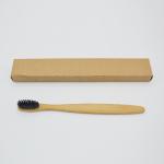 Adult Children Bamboo Toothbrush Charcoal Biodegradable Disposable