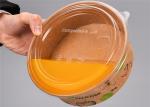 150oz Eco Friendly Disposable Paper Products Kraft Paper Soup Salad With Lid