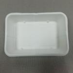 350ml Compostable Fiber Pulp Lunch Tray Elegant Disposable Dinner Platter Heavy