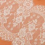 Beautiful Crochet Eyelash Lace Edge Ivory Black Color Double Side