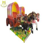 Hansel small kids carousel rides merry go round horse for sale