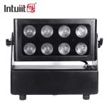 240V IP65 Battery Powered City Color Light 8*10W Led Outdoor Stage Wall Washer