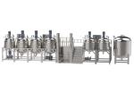 Hydraulic Lifting Vacuum Emulsifier Homogenizer 316/304 Stainless Steel Material