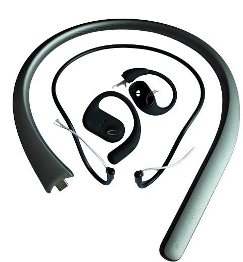 Customized Earphone Components Neckband Bluetooth Earphones Silicone Neckband