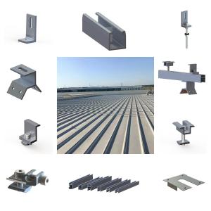 China 88M/S Frameless Metal Roof Solar Panel Brackets 1.5KN/M2 Corrugated on sale