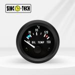 12V DC Autometer Oil Temperature Gauge 2" Aluminum 0.3A Cars