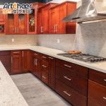 Spacious Kitchen Cabinets Set with American Style Wooden Design and MDF Door