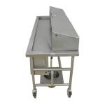 High Quality Stainless Steel Material Mortuary Trolley With Cover For Funeral