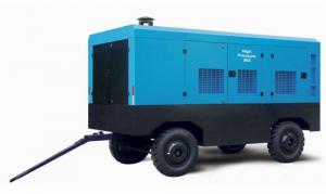 China Portable Diesel Powered Air Compressor Mobile For Drilling Rig Road Construction on sale