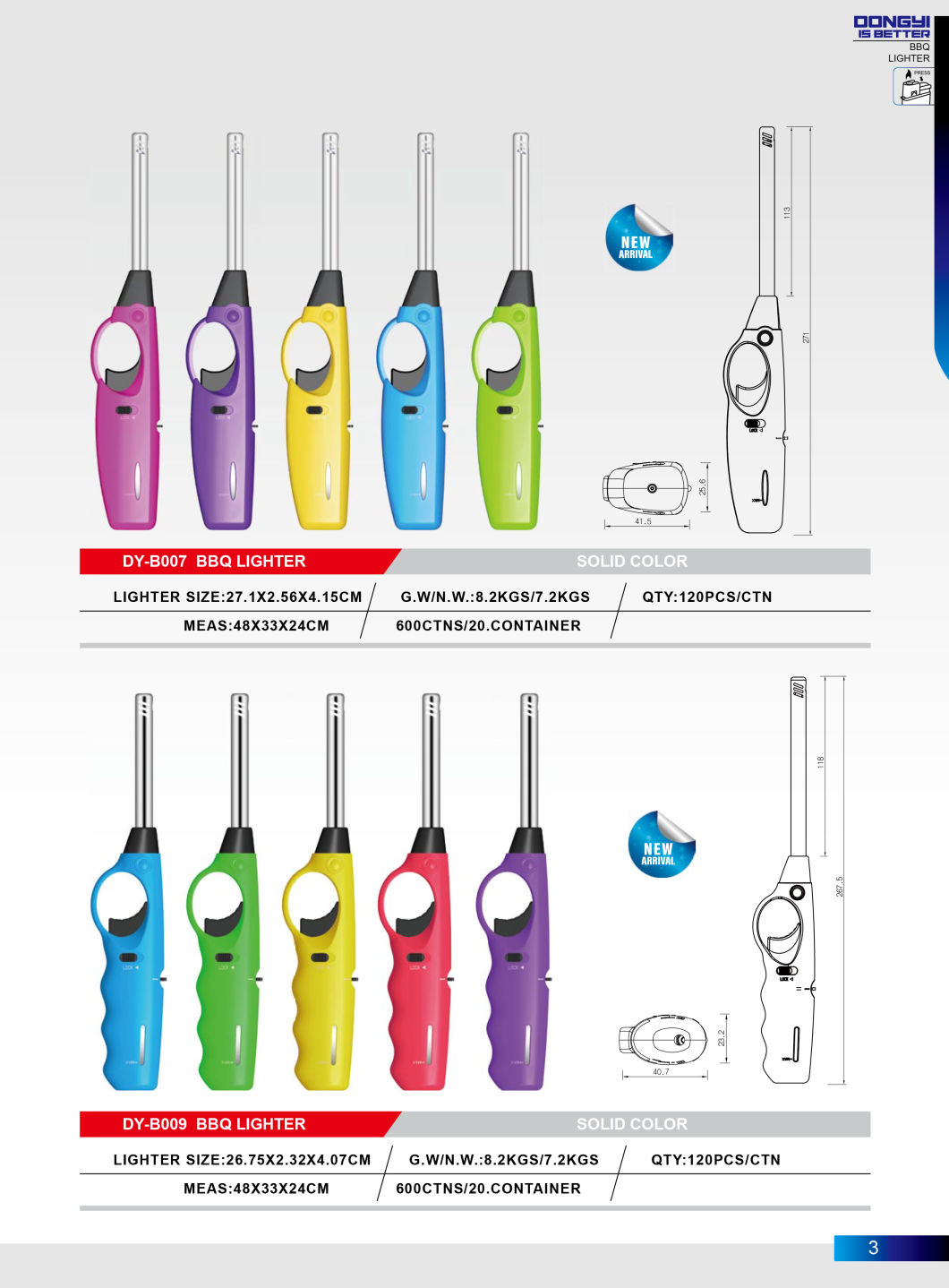 Competive Discount Refillable Electric Kitchen BBQ Lighter Candle Lighter with Metal Tube Dy-B006