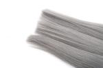 8-24 Inches Stock hot selling grey color hair weft 100% brazilian virgin human