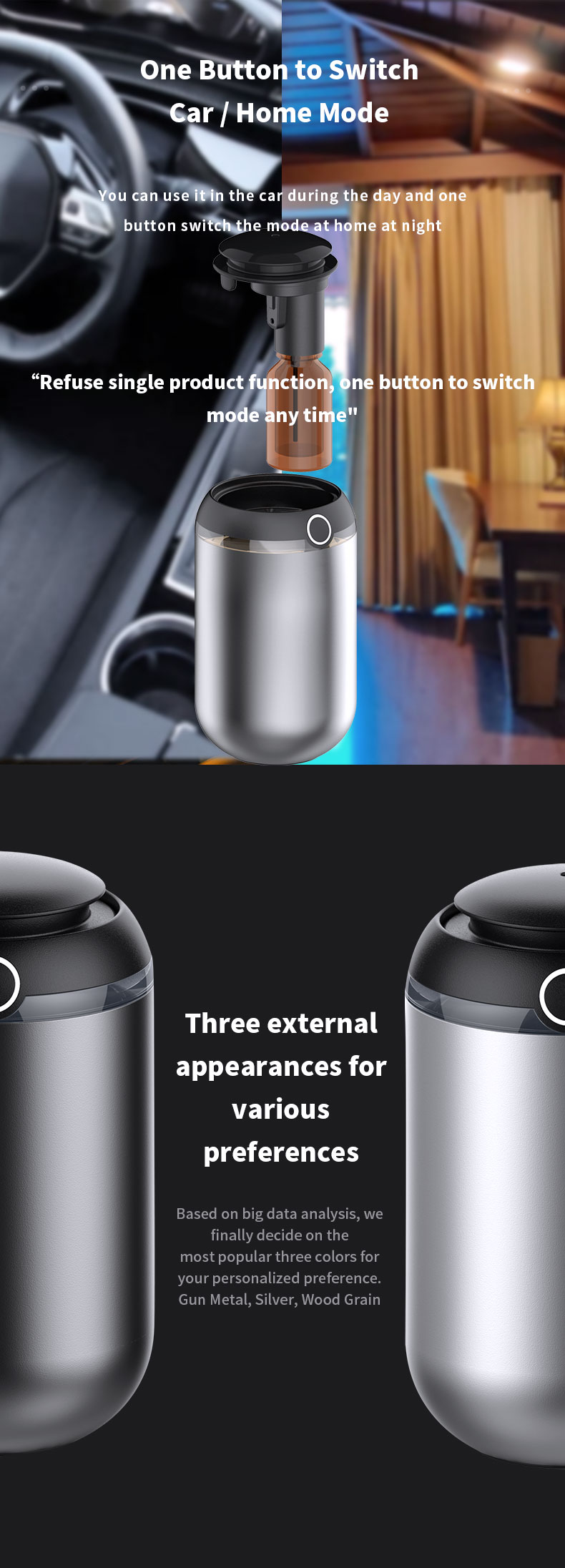 HOMEFISH 5-10ml Smart Capsule Aroma Diffuser Automatic Scent Machine USB Power Supply