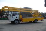 SINOTRUK HOWO 120kw/Hp Platform Lift Truck , Telescopic Lift Truck 6 WHEELS