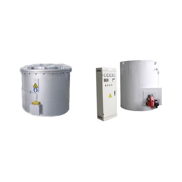 500kg Capacity Oil Fired Crucible Furnace , 380V Aluminum Holding Furnace