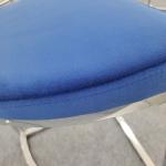Modern 20 Square Iron Pipe Home Dining Chair Flannelette Soft 41*41*48cm