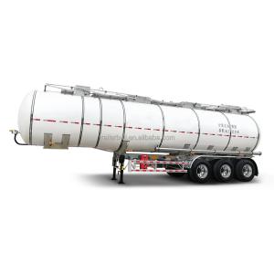 Wholesale 43500L 3 Axles Carbon Steel Insulated Tanker Trailers For Palm Oil Crude Oil Bitumen from china suppliers