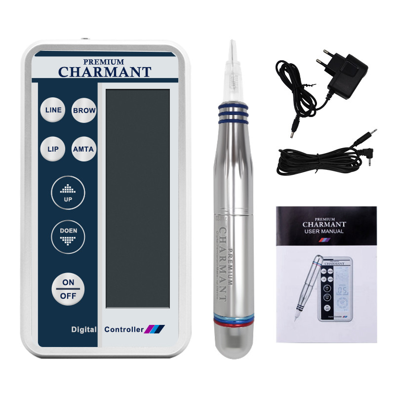 12V Digital Control Semi Permanent Makeup Tattoo Kit Charmant Tattoo Machine